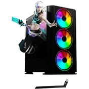Resim Ramtech Mesh X100 i7-4790 16 GB 480 GB SSD 4 GB RX550 Free Dos Masaüstü Oyuncu Bilgisayarı 