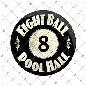 Resim Bay Etiket Msl1 Bilardo Topu No 8 Sticker 