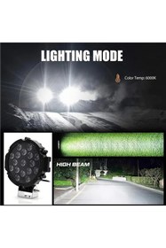 Resim Kgn 2 ADET 51 WATT Off Road Sis PROJEKTÖR 17 Ledli 18cm X 18 Cm SU GEÇİRMEZ 