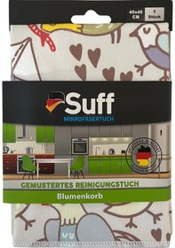 Resim Çiçek Sepeti Blumenkorb Mikrofiber Mutfak Bezi Desenli 40 X 40 Cm 