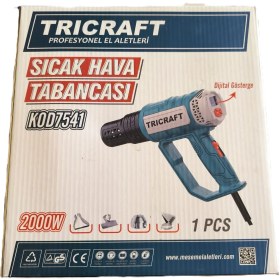 Resim Tricraft Dijital Göstergeli Sıcak Hava Tabancası 2000W 
