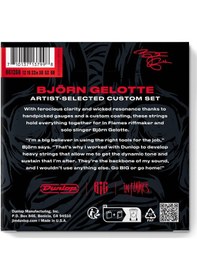 Resim Jim Dunlop Bjorn Gelotte Artist Selected Custom Drop D Elektro Gitar Teli 12-68 