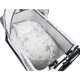 Resim Btrend Babynest Yatak Ve Yastık+sallanır Sepet Beşik 2 Li Set-bej Bej 