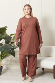 Resim Kadın Büyük Beden İkili Takım - Gül Kurusu / 4XL 