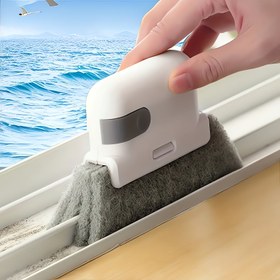 Resim 1 adet Çıkarılabilir 2'si 1 Arada Yuva Fırçası Pencere Yuvası Pencere Yuvası Fırçası Çok fonksiyonlu Ev Pencere Yuvası Temizleme Fırçası 