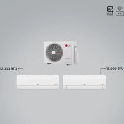 Resim Lg 1+2 Multi Sistem / 12+12 Iç Üniteler = 1 Adet Dış Ünite Al Thinq Wi-Fi Kontrolü 
