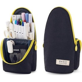 Resim Ganzhoushop Kalem Kutusu Genç Kalem Kutusu Öğrenci Cep Telefonu Ayaklı Kalem Kutusu Büyük Stand Kalem Kesesi 