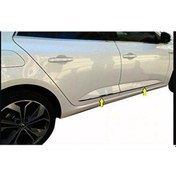 Resim Renault Megane 4 Sedan Krom Yan Kapı Çıtası 4 Parça 2015-2021 