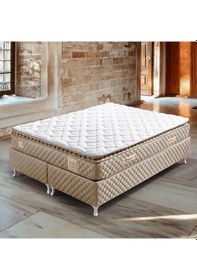 Resim Setaymobilya Ortopedik Yatak, Stella Bej Pedli Ortopedik Yaylı Yatak 