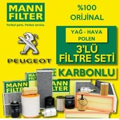 Resim Peugeot 508 1.6 Hdi Mann Filtre Bakım Seti 2010-2014 (495584967) 