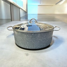 Resim Alkara Endüstriyel Granit Derin Tencere 34 Cm Gri 