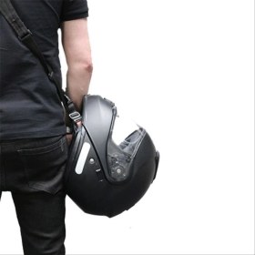 Resim Siyah V90 Kask Omuz Askısı, Güçlü ve Rahat Kullanım Için Tasarlandı 