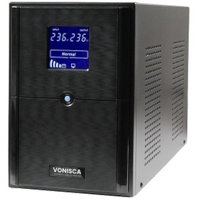 Resim D-3000 3000va Lcd Kesintisiz Güç Kaynağı Line Interactive 4x12v 9ah Ups Ofis Kamera Sistem Çoklu Cihaz 