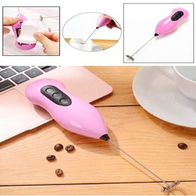 Resim Pilli Mini Mixer Kahve Süt Köpürtücü Karıştırıcı Cappucino Mikser Çok Renkli 