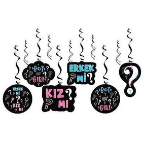 Resim Cinsiyet Belirleme Partisi, Kız Mı ? Erkek Mi ? Tavan Sarkıt Süsü 