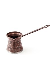 Resim Metal Desenli Cezve No:4 - Kahverengi - 170 Ml 