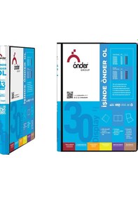 Resim Önder Öncepli Sunum Dosyası Mavi 30 lu 