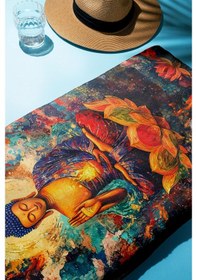 Resim Dijital Baskı Plaj Deniz Havlusu Modern Desenli Peştamal 80x160 Cm Hvl0062 Renkli 