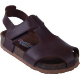 Resim Toddler 8214 Anatomik Deri Mantar Taban Kahve Sandalet 21-25 Kahverengi 