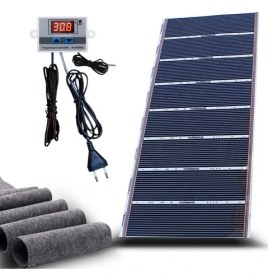 Resim Rexva 100X300 Dijital Termostatlı Keçeli Karbon Isıtıcı 