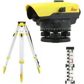 Resim Leica Na332 Optik Nivo + Mira + Tripod 