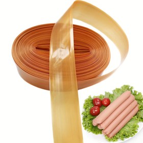 Resim SISCCI 20mm Çapında Plastik Sosis Kılıfları - Yüksek Sıcaklığa Dayanıklı, Salam Yapımı & Mutfak Saklama için Tazelik Koruyucu 