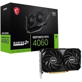 Resim Msı Geforce Rtx4060 Ventus 2x Black 8g Oc 8gb Gddr6 128bıt 1xhdmı 