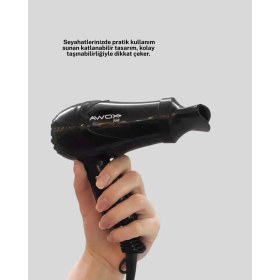 Resim HERŞEYBURDAMODA Seyahat Tipi Saç Kurutma Makinesi Katlanabilir Hafif Yapı 