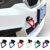 Resim 1 adet Üçgen Araba Çekme Kancası, kişilik Otomatik Römork Kanca, Evrensel Dekor Tampon Römork Etiketi, Yapıştırma tipi genel amaçlı araba süsleme, Araba aksesuarları 