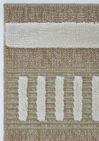 Resim Cool Halı Safari 676 Yeşil İskandinav Halı Yolluk Dekoratif Etnik Halı Natural Mutfak Halısı Rustik Retro Halı 