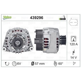 Resim Mercedes Alternator 14v 120a C-class W203 00 02 Cl203 01 02 S203 01 02 - Valeo 439296 