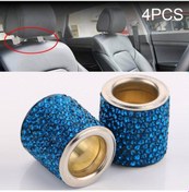 Resim 4 Adet Araba Kristal Kafa Yastık Değiştirilmiş Dekorasyon Peacock Blue 