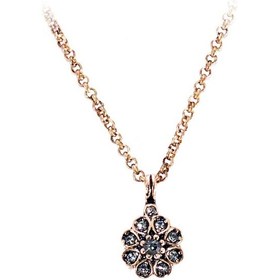 Resim Papatya Elmas Montur Kolye Swarovski Taşlı N11.33985 Bronz 