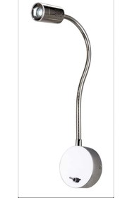 Resim AKDENİZ AYDINLATMA ELEKTRİK MALZEMELERİ Ledli Okuma Lambası Yatak Başı Otel Tipi 