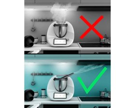 Resim Naturalp Wundermix Mixtaste Thermomix Mutfak Robotu Tm6 ve Tm5 Için Buhar Yönlendirici 