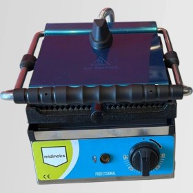 Resim Midinoks 8 Dilim Elektrikli Döküm Profesyonel Tost Makinesi 