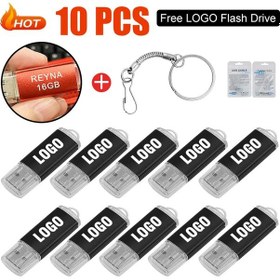 Resim 10 Adet/grup Usb 2.0 Flash Sürücü 64 Gb 128 Gb Kalem Sürücü 16 Gb Pendrive 32 Black 2.0 128m Diğer 