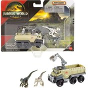 Resim Matchbox Jurassic World Dino Transporter Arabaları Velocıraptor B Çok Renkli 