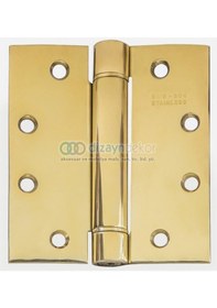 Resim 10 Cm. Yaylı Kapı Menteşesi Parlak Pirinç 