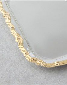 Resim English Home Glint Metal İkram Tepsisi 20x20 Cm Gold-silver 