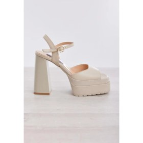 Resim Derinet Hakiki Deri Kadın Platformlu Yüksek Topuklu Ayakkabı 