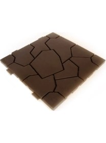 Resim dış mekan dogaltas desen sert plastik yer karosu zemin döşemesi () 50 x 50 1 m2 (4 adet) 