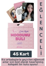 Resim Eğlenceli Genç Yetişkin Arkadaş Yılbaşı Özel Gün Moodunu Bul Mini-girls Night Oyun Kartları 45 Kart 