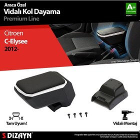 Resim Life Citroen C-elysee Kol Dayama Kolçak Abs Vidalı Gri 2012-2017 A+ Kalite 