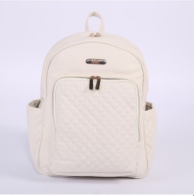 Resim M&y Dust Deri Anne Bebek Bakım Sırt Çantası 7130 Krem 001 