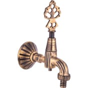 Resim Antik Osmanlı Musluk Rakorlu Bahçe Tipi / Lüx . %100 Pirinç 