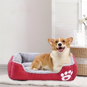 Resim 1 adet Dayanıklı Oxford Kumaş Köpek Yatağı Koltuk - Tüm Mevsimler için Yıkanabilir Kılıflı Küçük, Orta ve Büyük Köpekler İçin Rahat ve Kaymaz Kedi Koltuğu 