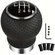 Resim Wangxi 5 Vitesli Universal Manuel Vites Topuzu - Alüminyum, 4 Adaptörlü, Dayanıklı 