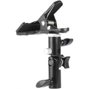 Resim Novahub 180 Derece Metal Reflektör Klipsi, 1/4-3/8 Adaptörlü, Işık Sehpası Uyumlu, Dayanıklı Metal Yapı 