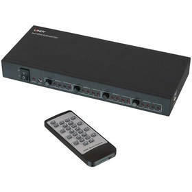 Resim LİNDY 4 X 4 Hdmi 4k Uhd Matrix Switch, Uzaktan Kumanda Ünitesi Dahil 4x4 Hdmi 4k30 Matrix 